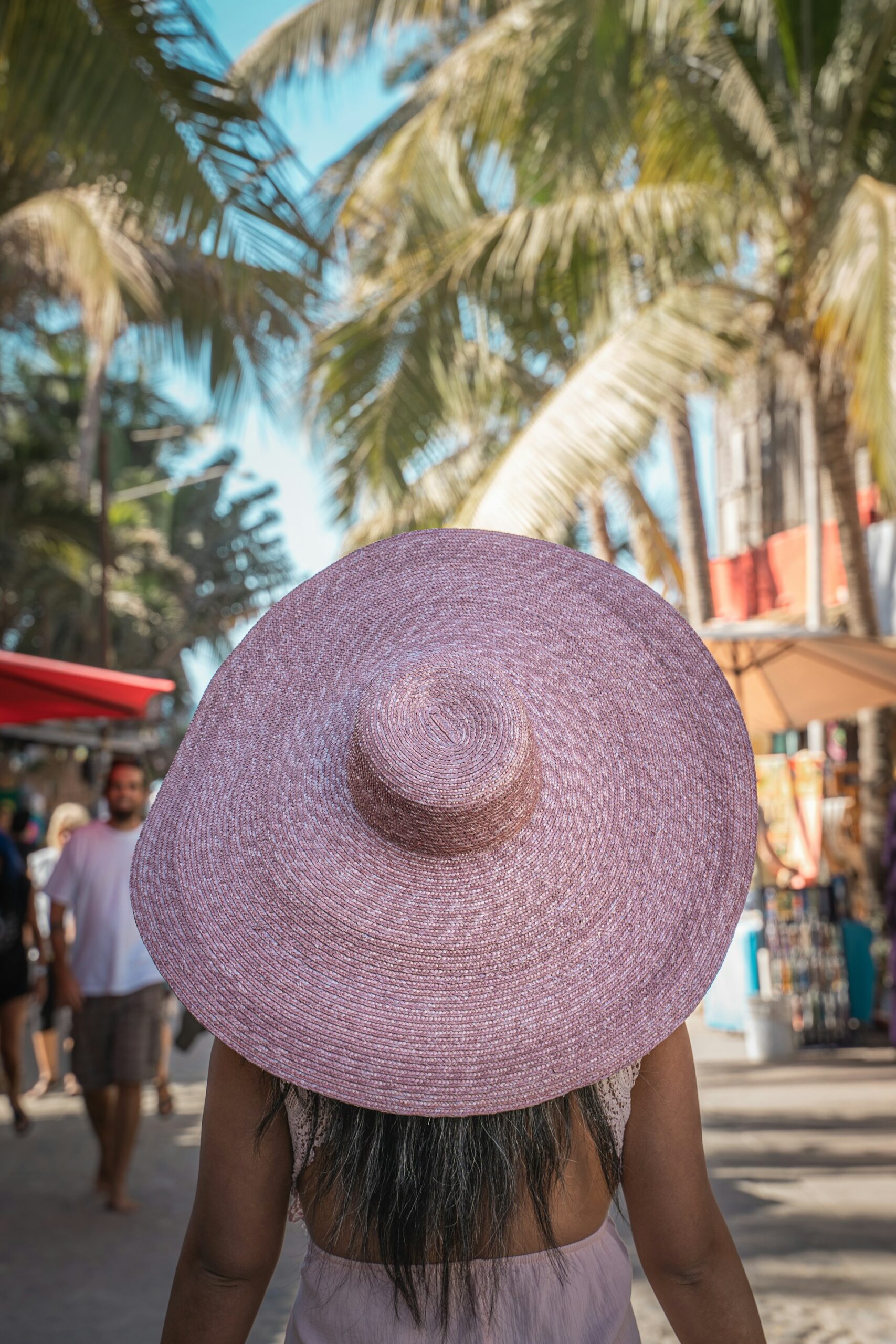 Colorful streets and papel picado in downtown Sayulita