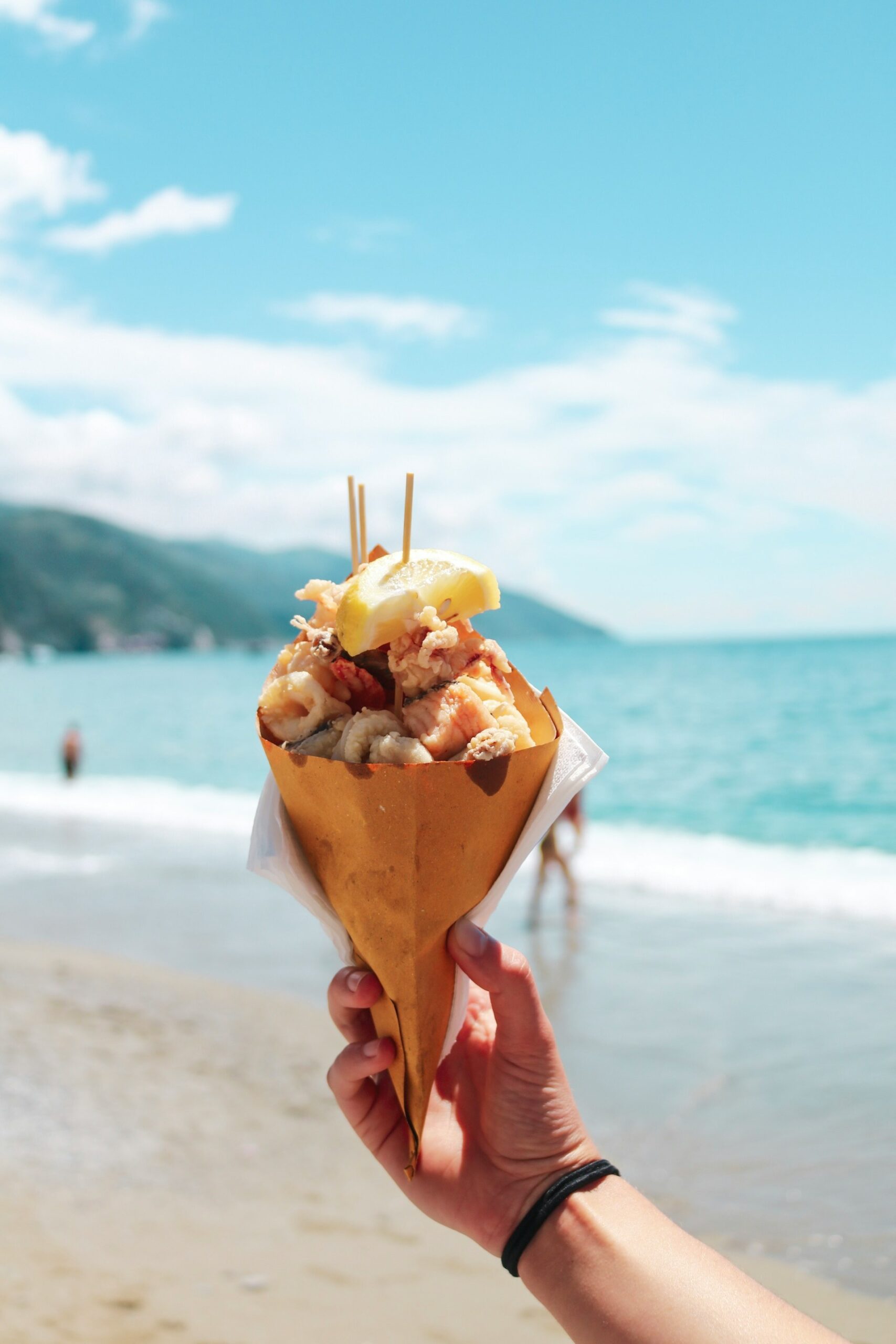 Beachfront dining scene in Sayulita